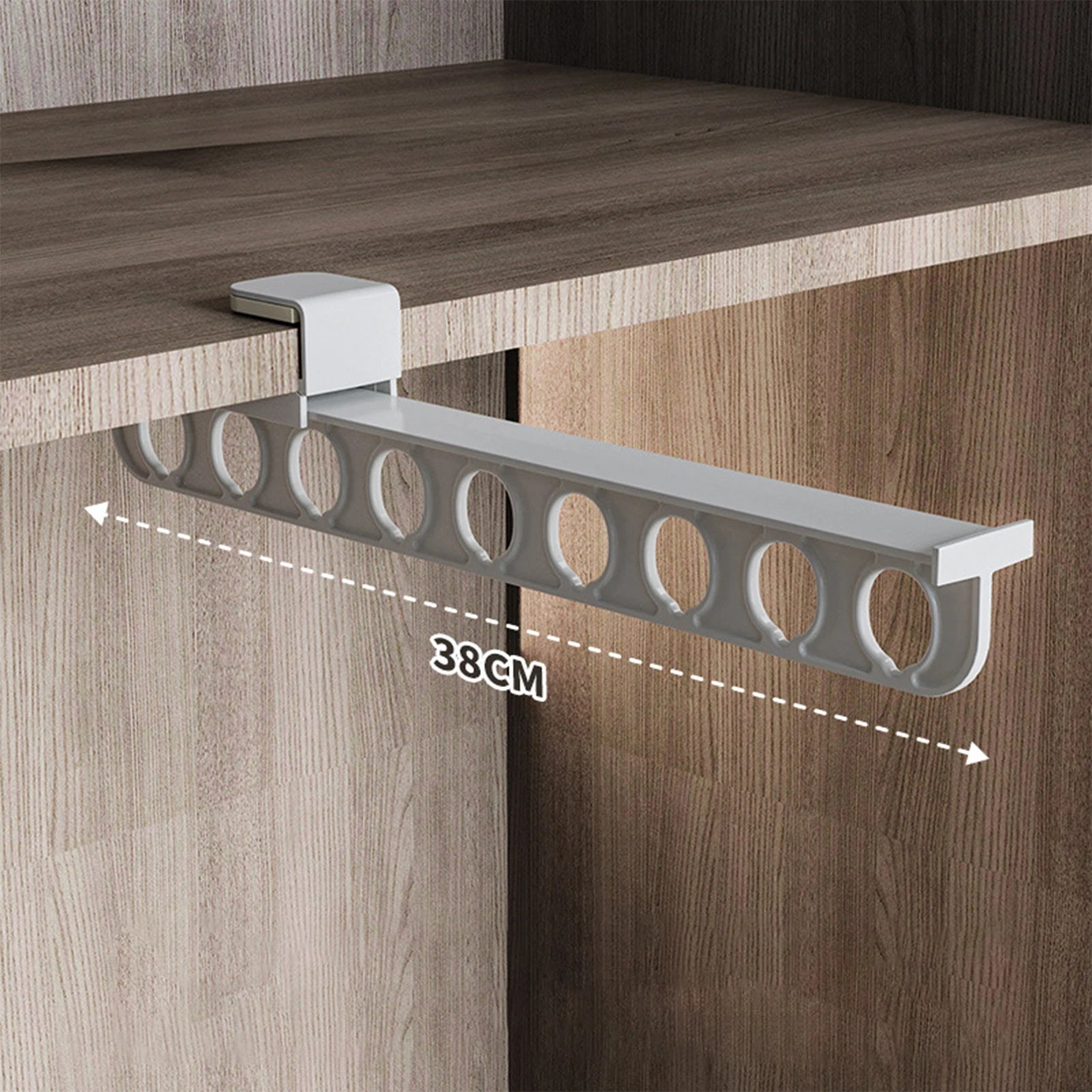 Retractable Closet Pull Out Rod Heavy Duty Closet Valet Rod Suitable for Wardrobes and Storage Areas