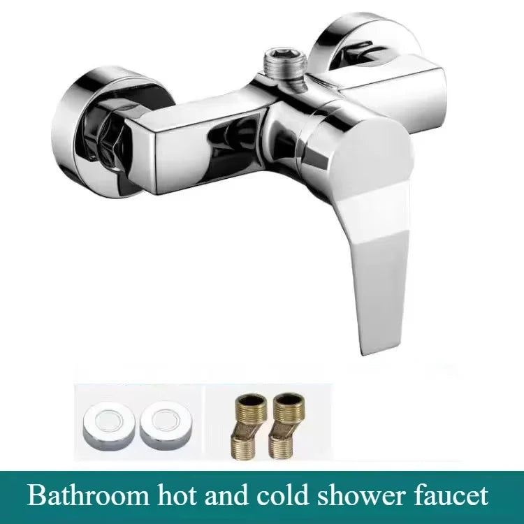 Bathroom Hidden Shower Faucet Household Wall Mounted Shower Faucet Water Heater Cold and Hot Mixed Valve Shower Accessories