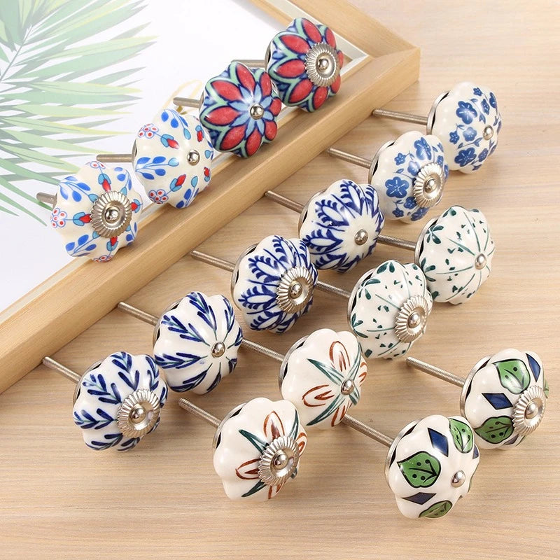 Modern Minimalist Furniture Drawer Cabinet Door Handle, European and American Style Ceramic Handle, High-quality