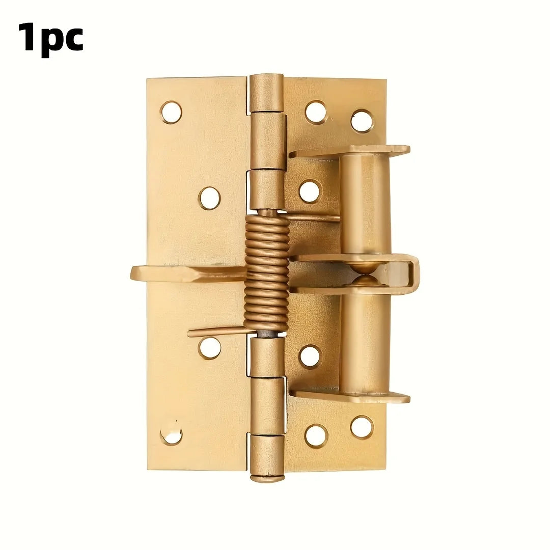 Self Closing Spring Door Hinge Mute 4 Inch Cabinet Door Hinge Invisible Automatic Door Closer Hinge Anti-Rust Household Hardware