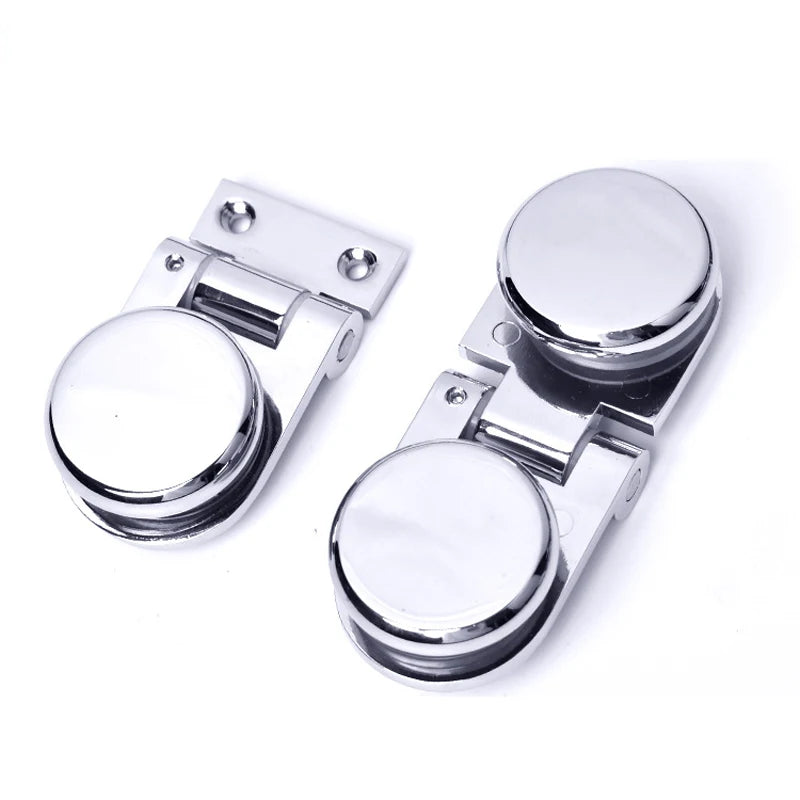 Glass Holder Thickened Glass Door Hinge Double Hinge Cabinet Bathroom Glass Clip Wine Cabinet Glass Window Hinge