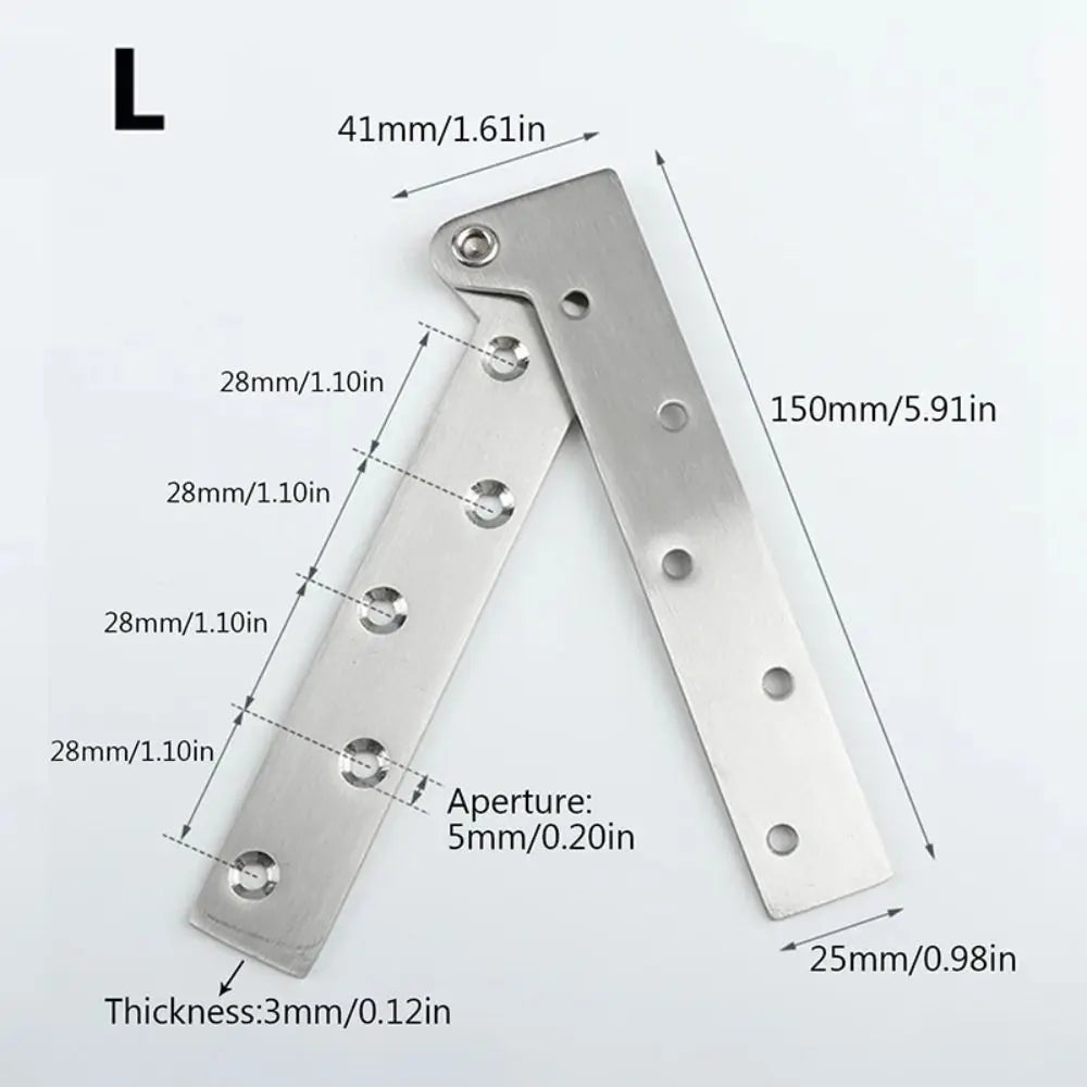Stainless Steel Connector Door Hinge For Kitchen Cabinet Furniture Supplies Hidden Hinges Window Accessories Home Hardware