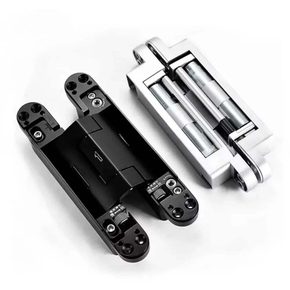 Silent Close Hydraulic Adjustable Hinge Invisible Mounting Folding Automatic Door Closing Device Furniture Fittings
