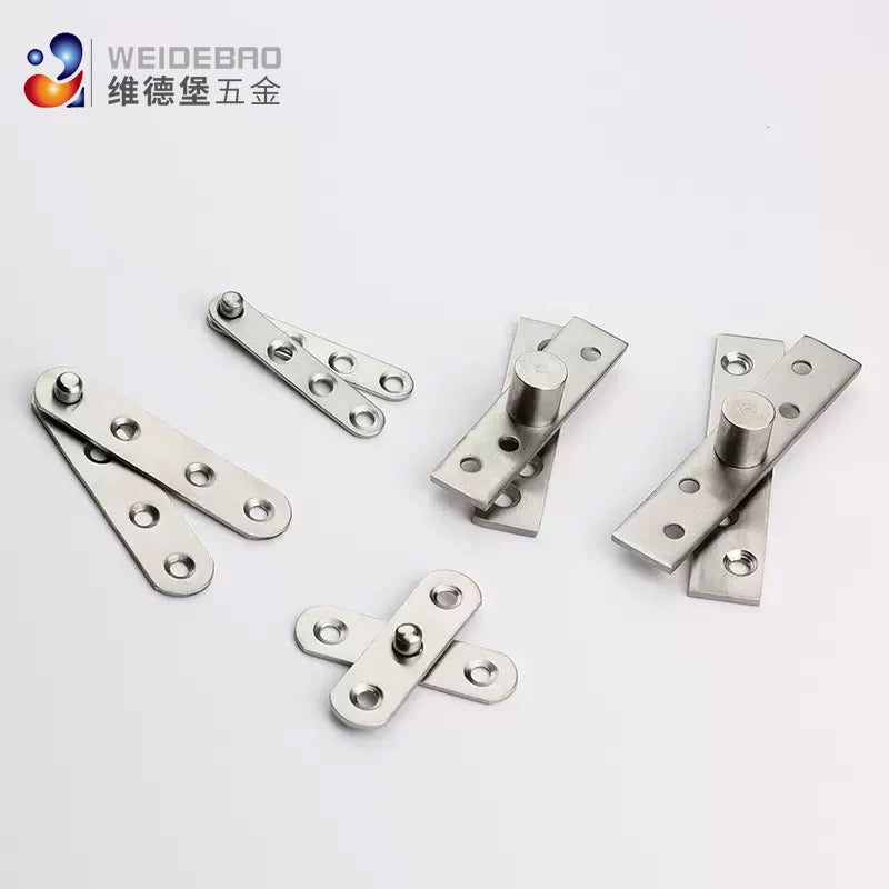 Stainless steel door rotating shaft hinge, 360° rotation, hidden rotating door hinge, furniture hardware