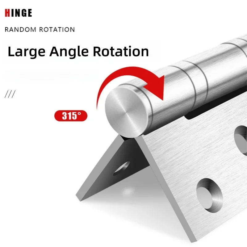 A Pair Of Stainless Steel Door Butt Hinges Furniture Hardware Decorative Accessories 4/5 Inch High-Quality Folding Hinges