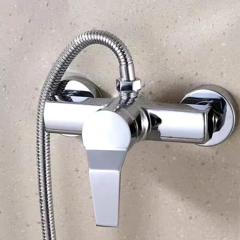 Bathroom Hidden Shower Faucet Household Wall Mounted Shower Faucet Water Heater Cold and Hot Mixed Valve Shower Accessories