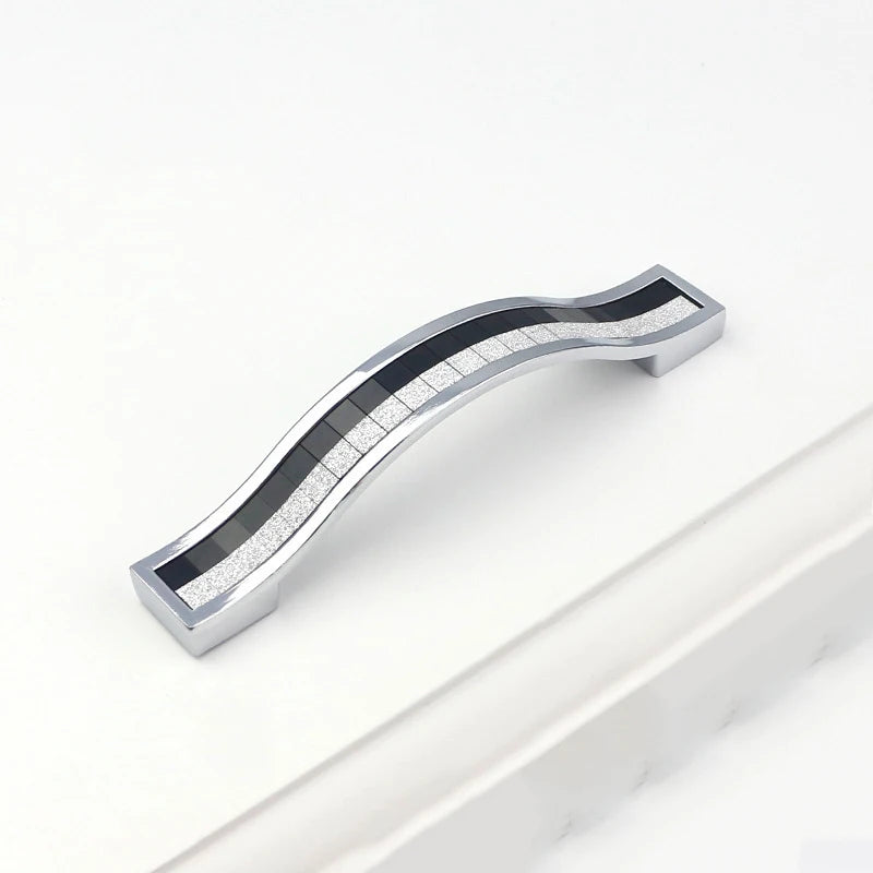 1PCS Modern Furniture Handles 96mm 128mm 160mm Kitchen Cabinet Drawer Door Handles Pulls Knobs Furniture Handles