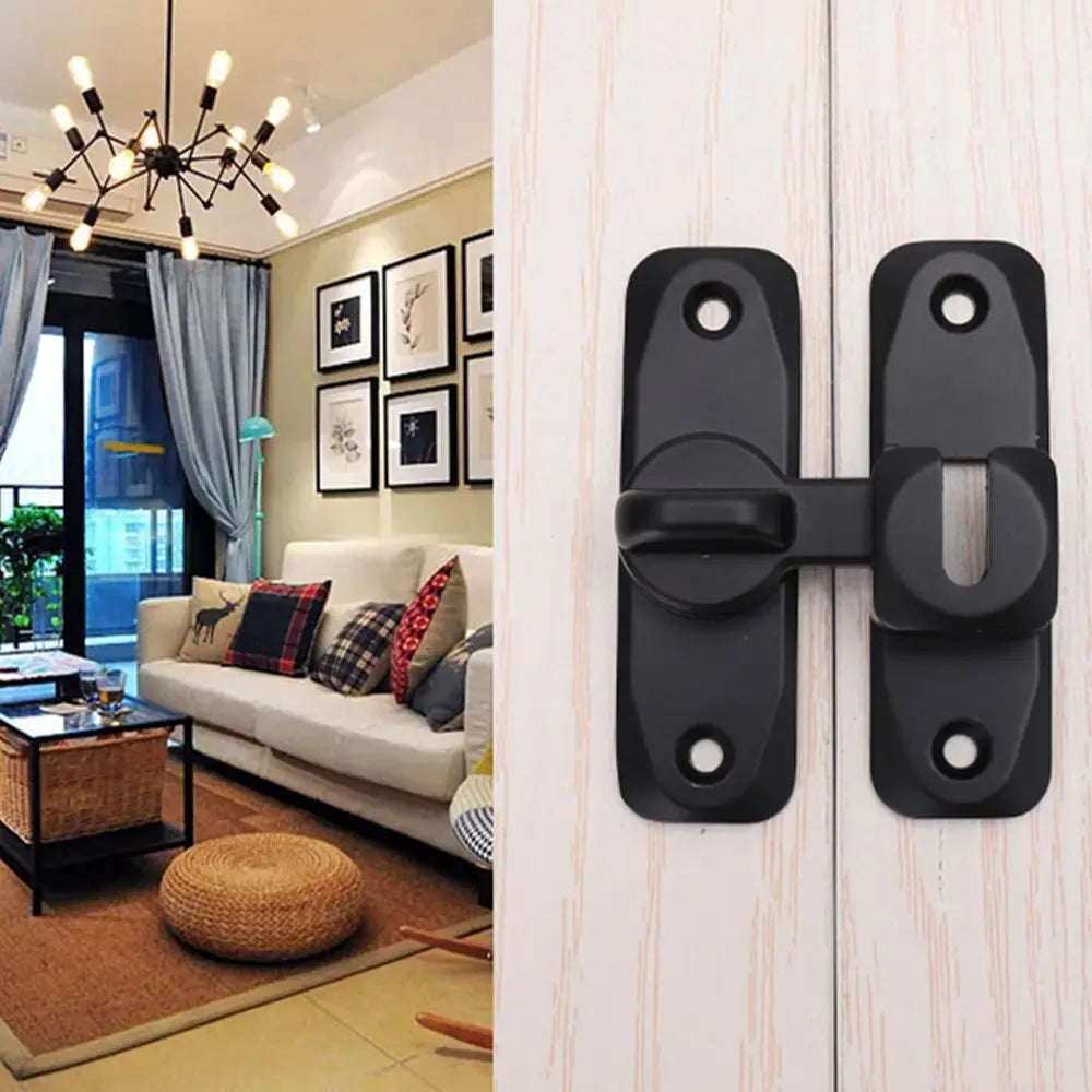 Sliding Door Latch Sliding Door Lock Buckle Hasp Door Bolt Anti-theft Buckle Free Punching Door Buckle