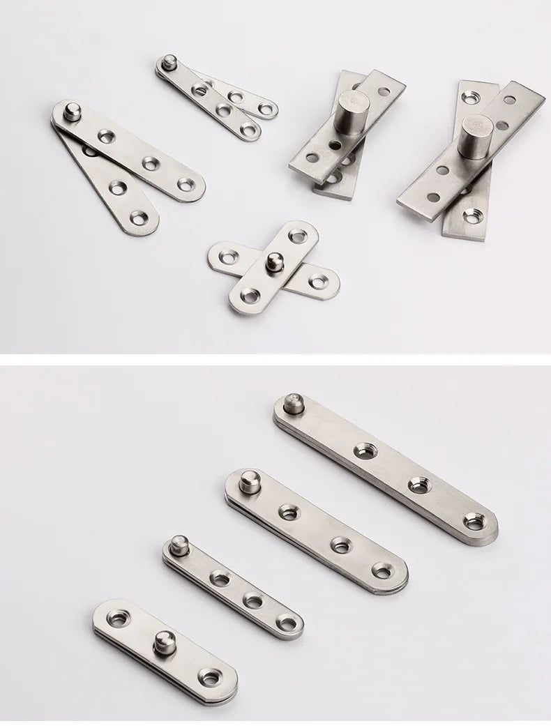 Stainless steel door rotating shaft hinge, 360° rotation, hidden rotating door hinge, furniture hardware