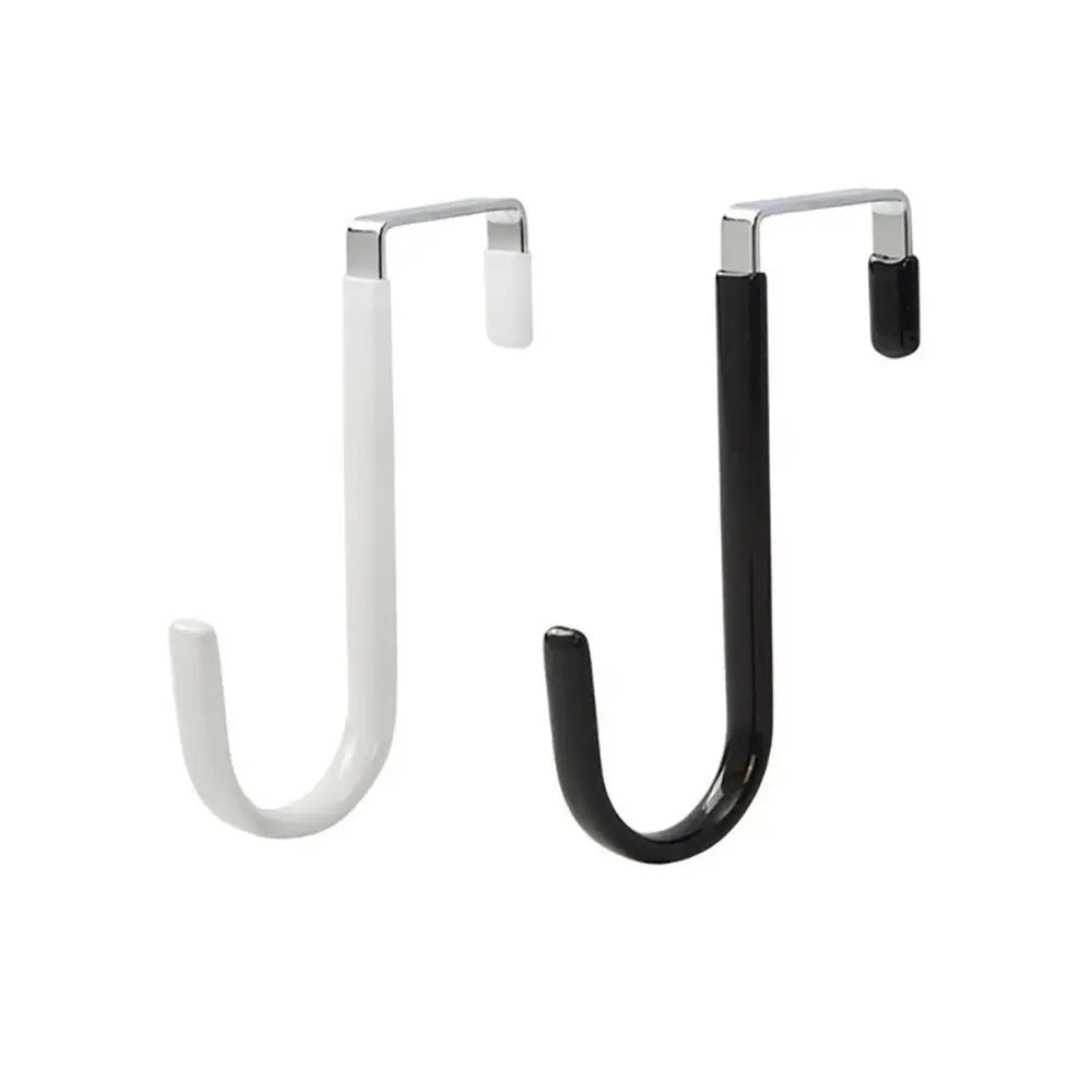Towel Coats Hangers Nonstick Non-punching Over The Door Hooks Rubber Prevent Scratches Hanging Organizer Clothes Storage Holder