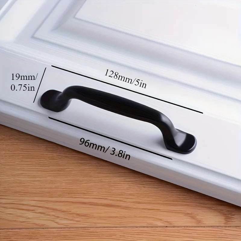 4pcs Black Handles For Furniture, Cabinet Knobs And Handles, Kitchen Handles, Drawer Knobs Cabinet Pulls, Cupboard Handles Knobs