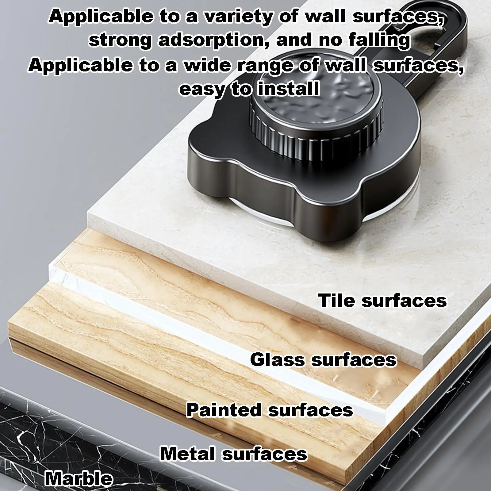 Suction cup tripod wall mounted corner storage rack for Shower with Bear Suction Cups Shampoo Holders for Inside Shower No Drill
