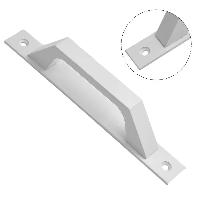Heavy Duty Sliding Door Handle with Plate Aluminum Alloy Barn Door Pull Handle for Cabinet Passage Doors,Swing or Push-pull Door