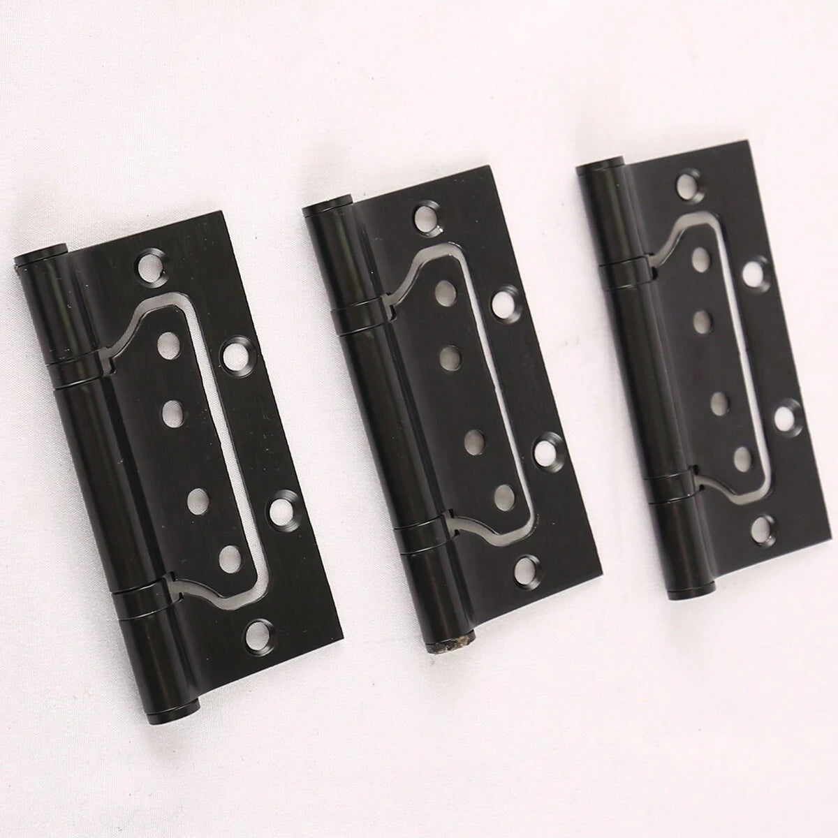 3 pieces black 304 stainless steel door with silent hinges, specifications 4*3*2.5 hinge
