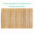 Wooden Bathroom Mat Rayon Derived From Bamboo Rectangular Waterproof Floor Mat Suitable for Bathroom and Toilet