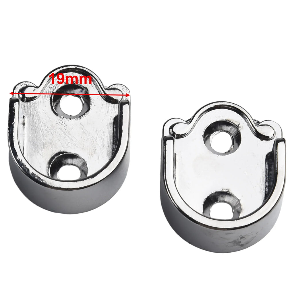 Wardrobe Rail Hanger Rod Socket Support Tube Round End Bracket Holder Heavy Duty U Shaped Rod Socket Home Hardware Accessories