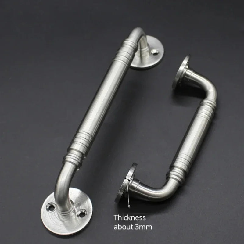 Stainless Steel Door Handles for Interior Doors Bedroom Kitchen Door Pulls Fire-proof Door Handle Cabinet Handle Hardware