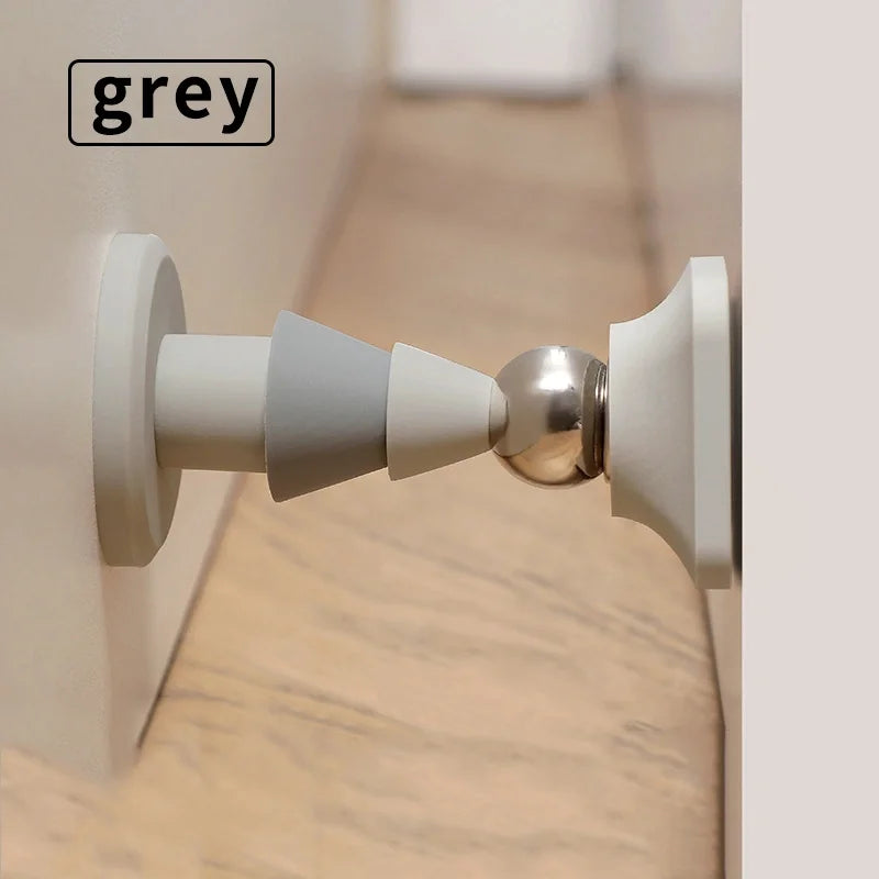 Door stopper without punching holes, anti-collision door fixed, household strong magnetic silent door, ground suction