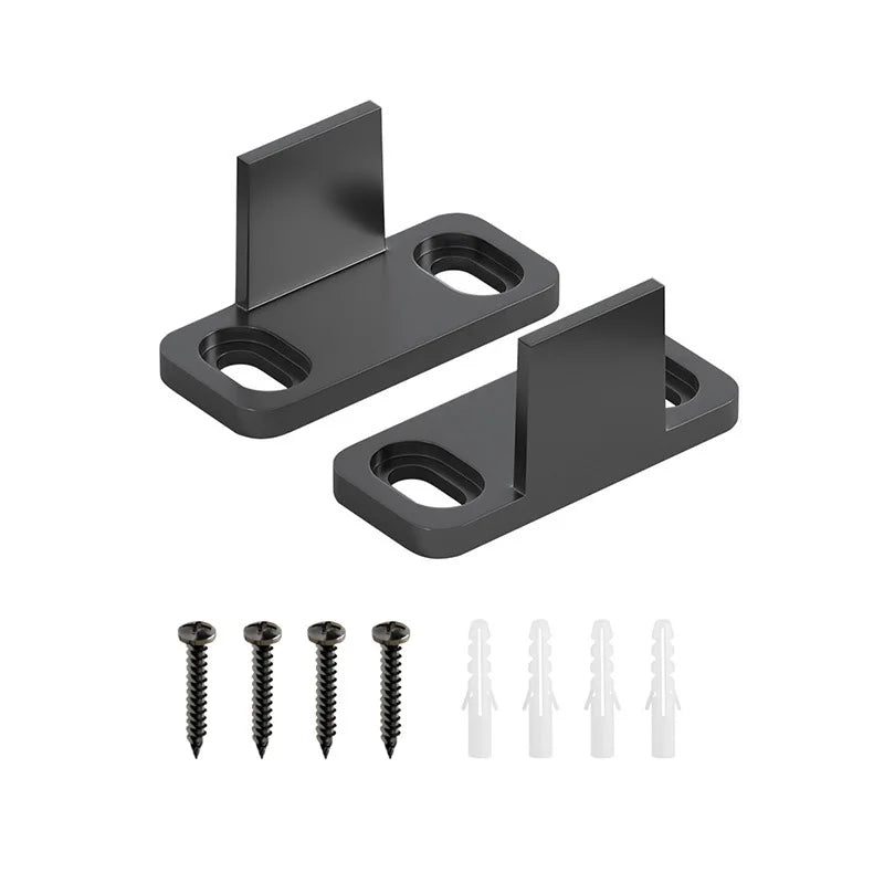 2PCS Barn Door Sliding Door Slides Rails Floor Guide Stay Roller For Sliding Barn Door Bottom Swing Stopper Hardware Accessories
