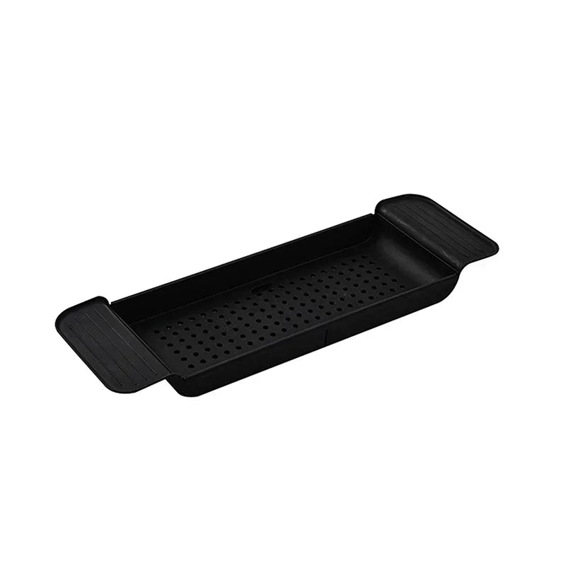 Bathtub Tray Storage Rack Shelf Tub Multi-Function Towel Organizer Retractable Bath Shelf In The Bathroom Bathtub Accessories