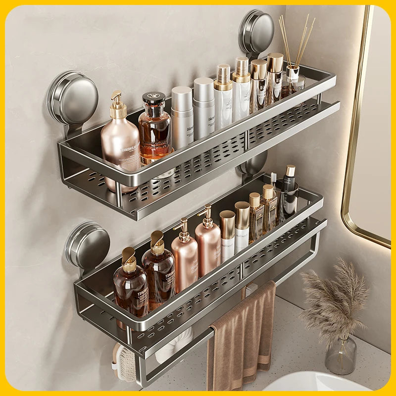 Bathroom,Suction Cup Storage Rack, Non Perforated Toilet, Washbasin, Washbasin, Wall Storage Rack