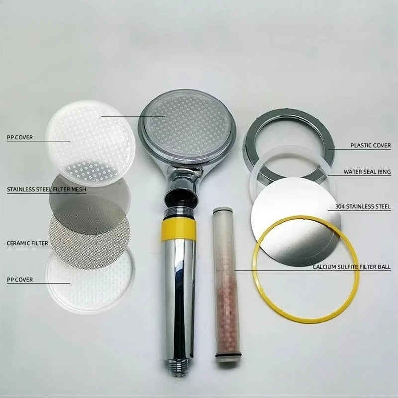 Bathroom Double Filter Shower Head, Toilet Shower Head, Removable Handheld Shower Head