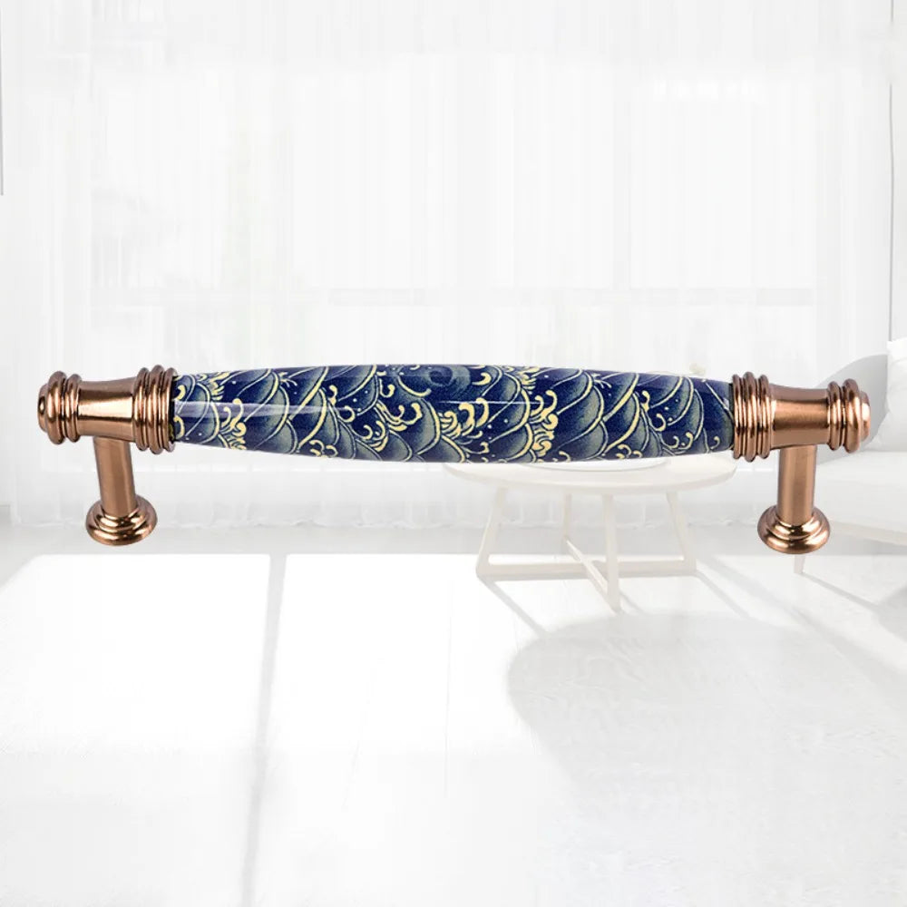 2pcs High-end Luxury Handles Contemporary Sleek American-style Handles Ceramic Minimalist Design Cabinet Handles Drawers
