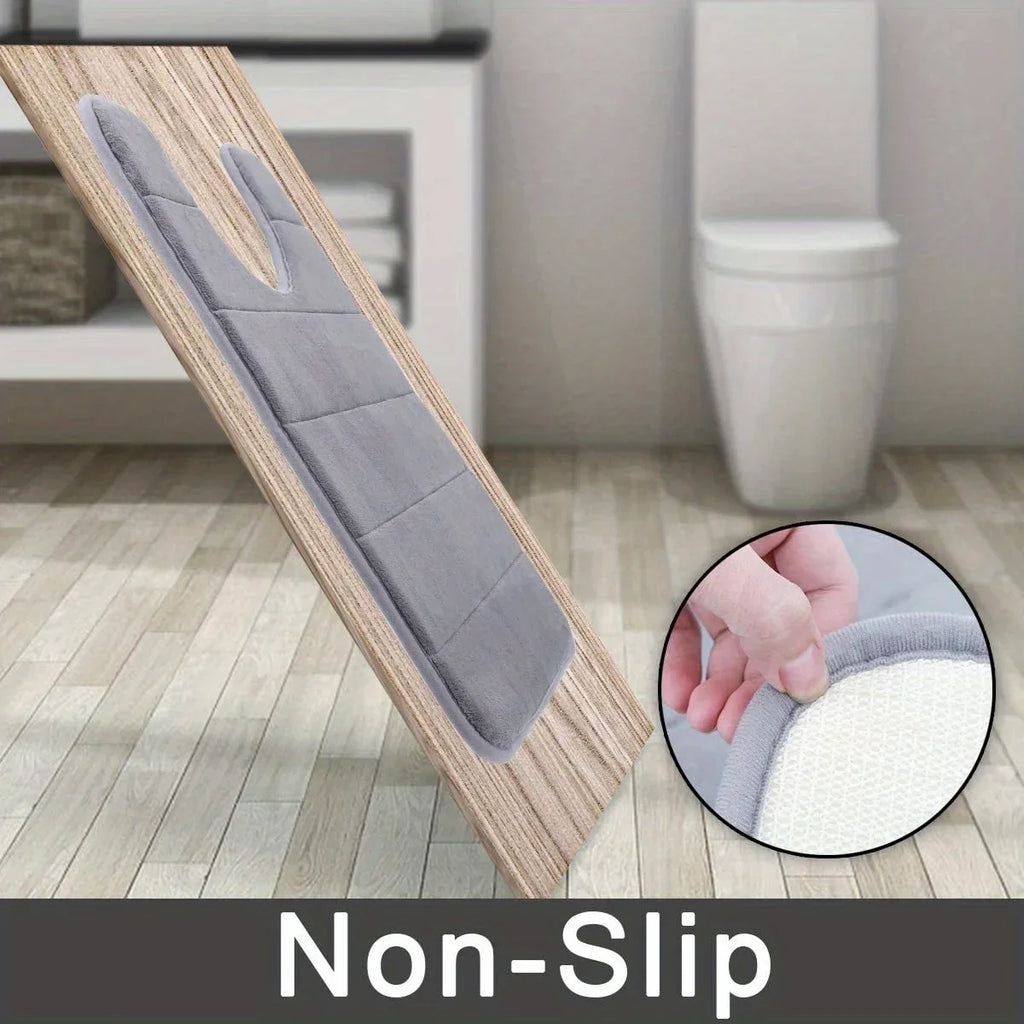 U-shaped Bathroom Carpet Toilet Mat Bathroom Mat Bathroom Carpet Memory Foam Bathroom Mat Anti-skid Super Absorbent