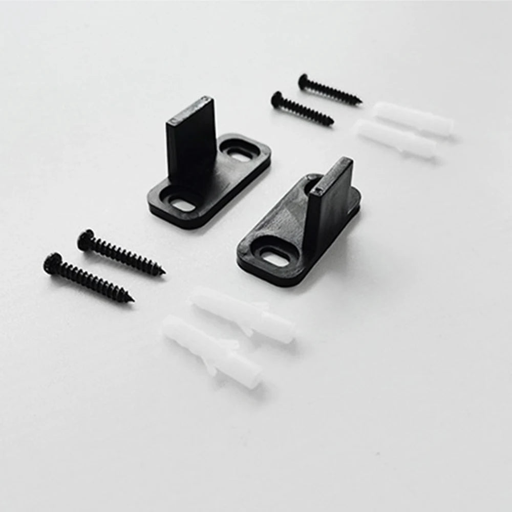 2pcs Sliding Barn Door Floor Guides Closet Door Guides Hardware Plastic Floor Wall Mounted Bottom Track Guide for Sliding Doors