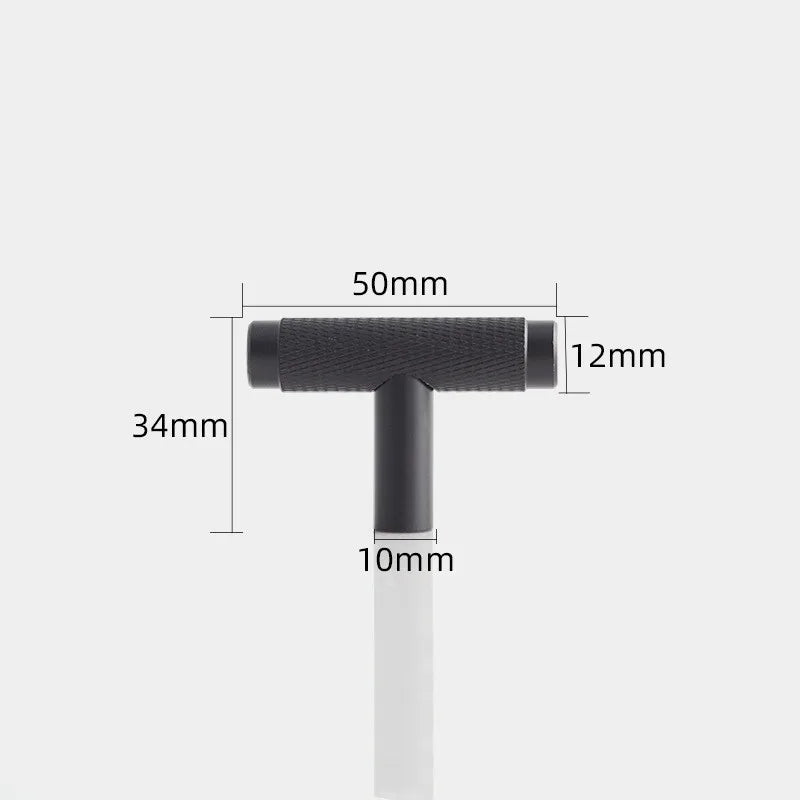 KK&FING Round Rod Knurled Carved Aluminum Alloy Furniture Door Handle Cupboard Wardrobe Door Pulls Cabinet Drawer Knobs Hardware
