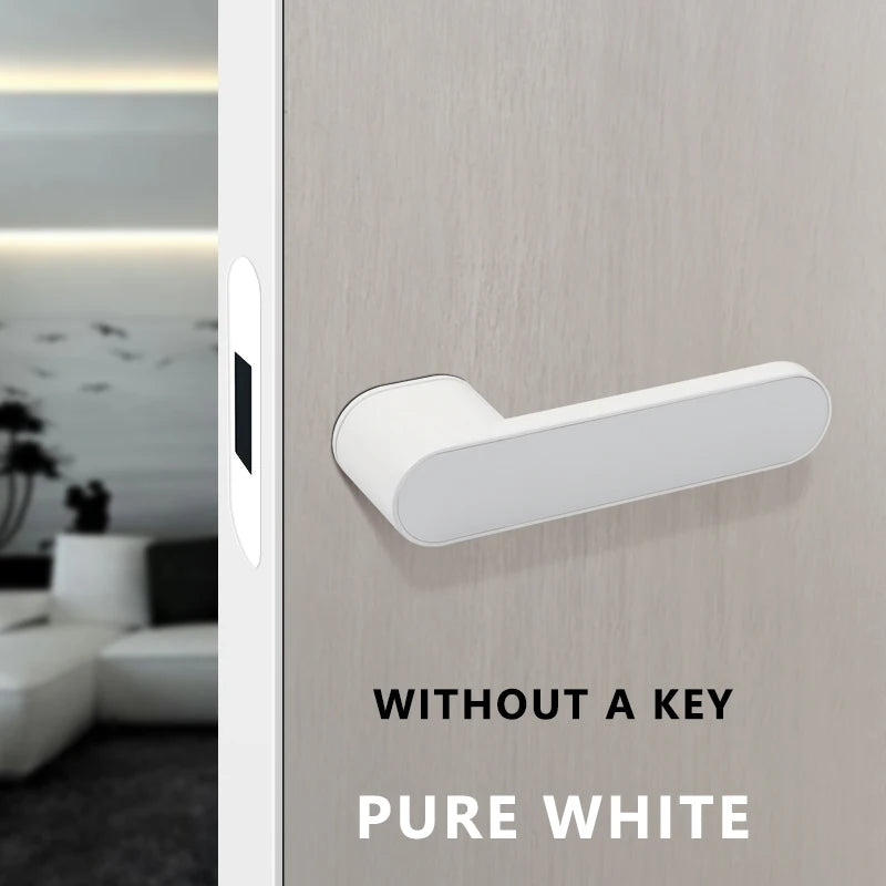 2023 New Ecological Door Lock Indoor Magnetic Suction Silent Minimalist Door Lock Bedroom Door Lock Modern Simple Door Handle