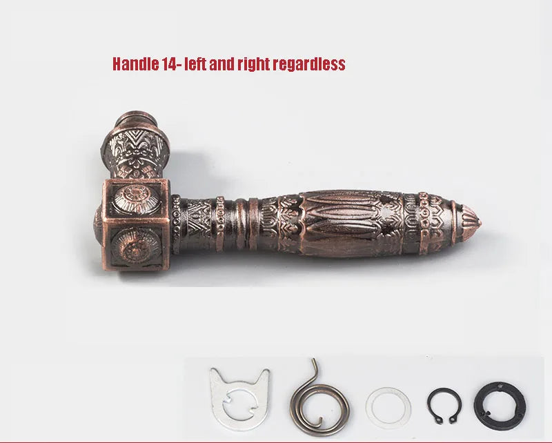 Solid Handle For Anti-theft Door Durable Non Rusting  Thickened Material Household Door Room Bedroom Universal Handle