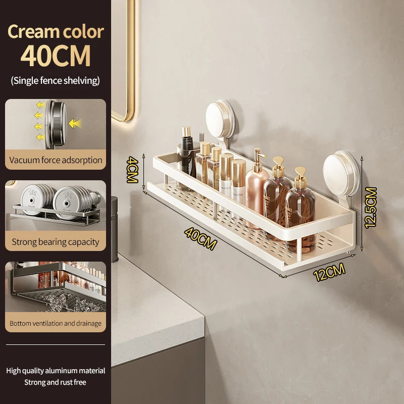 Bathroom,Suction Cup Storage Rack, Non Perforated Toilet, Washbasin, Washbasin, Wall Storage Rack