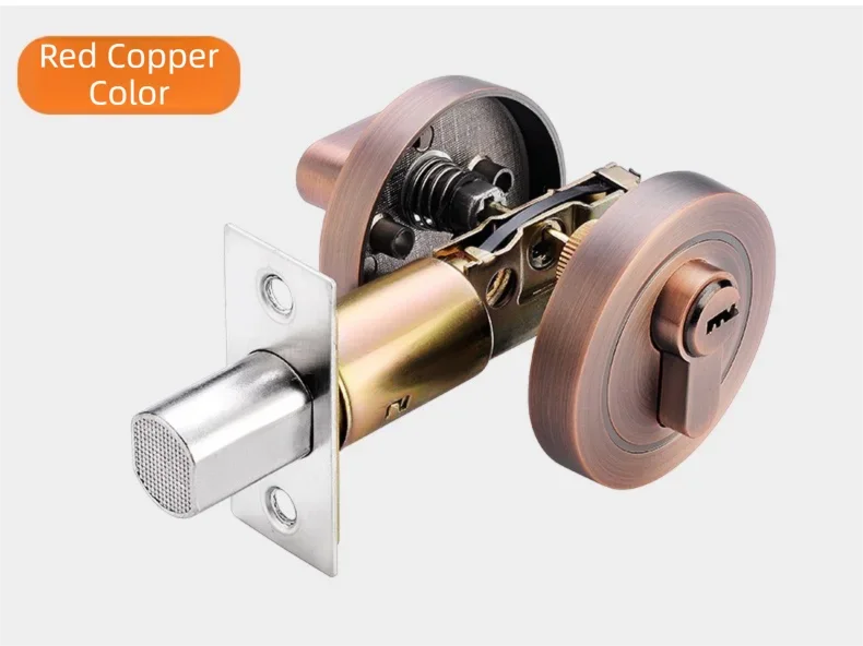 Hidden door lock; concealed lock; wooden door lock; single and double-sided lock; bedroom door lock; hallway lock; auxiliary ind