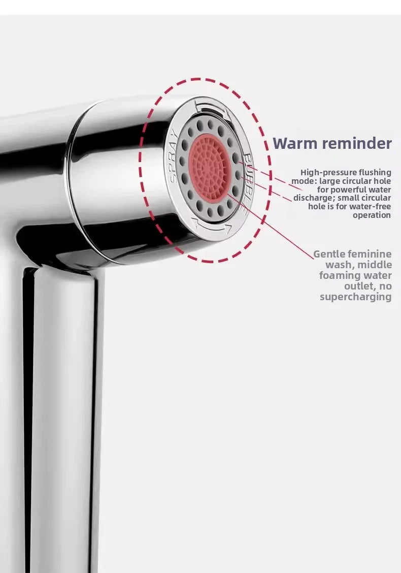 Bathroom accessories, handheld water toilet, dispenser, sprayer, flexible spring shower head, explosion-proof hose, cleaning set