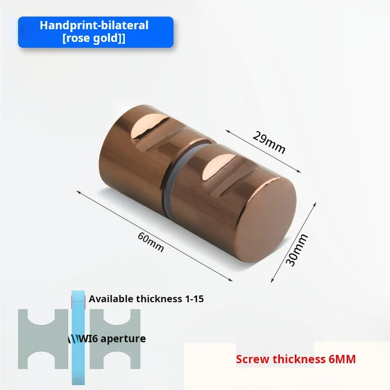 Glass Door Handle Bathroom Door Shower Door Handle Sliding Door Display Cabinet Wine Cabinet Barn Door Single Hole Round Knob
