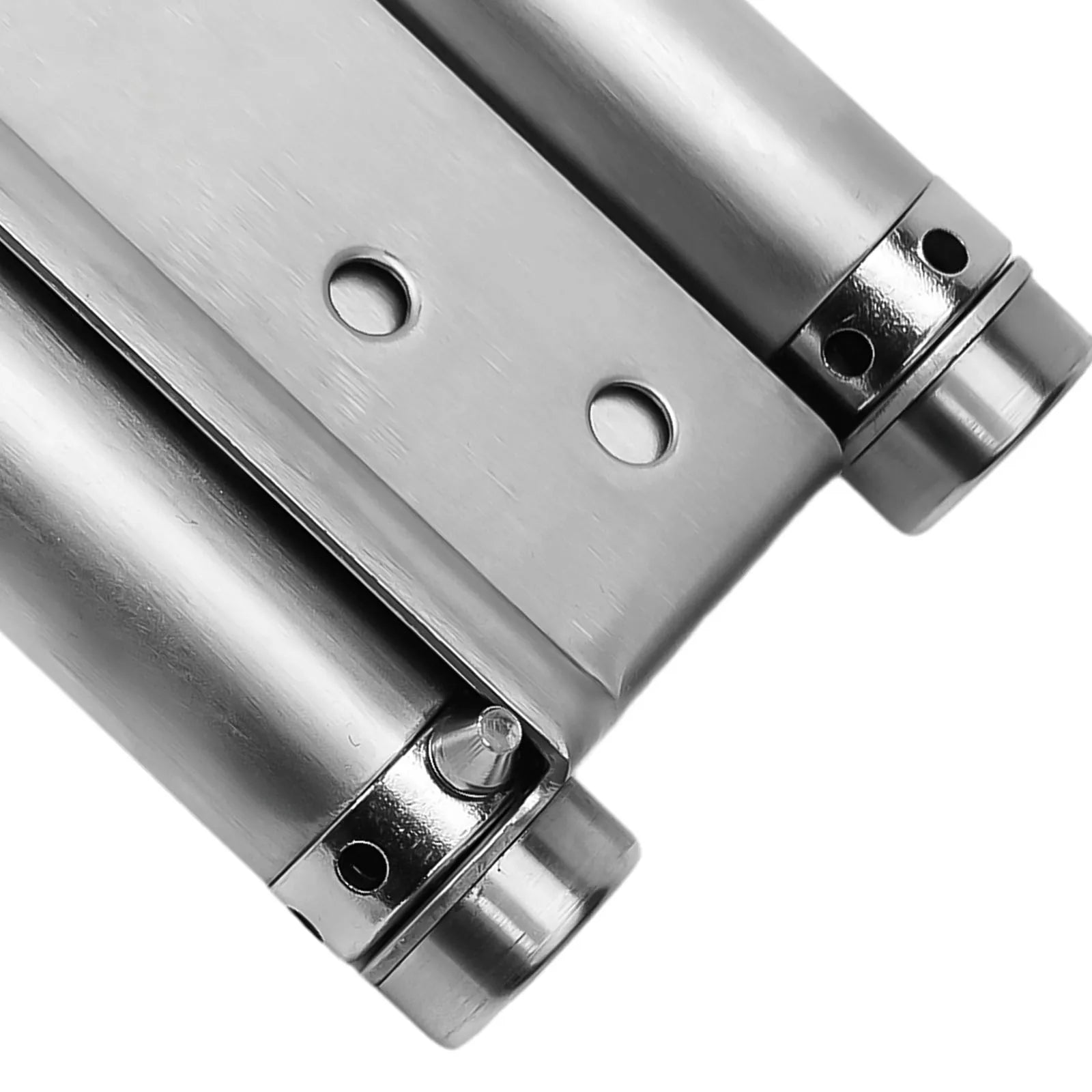 Double Spring Hinge Two-Way Free Door Hinge Stainless Steel  Automatic Door Closing Garage Door Hinges Fence Dedicated Hardware