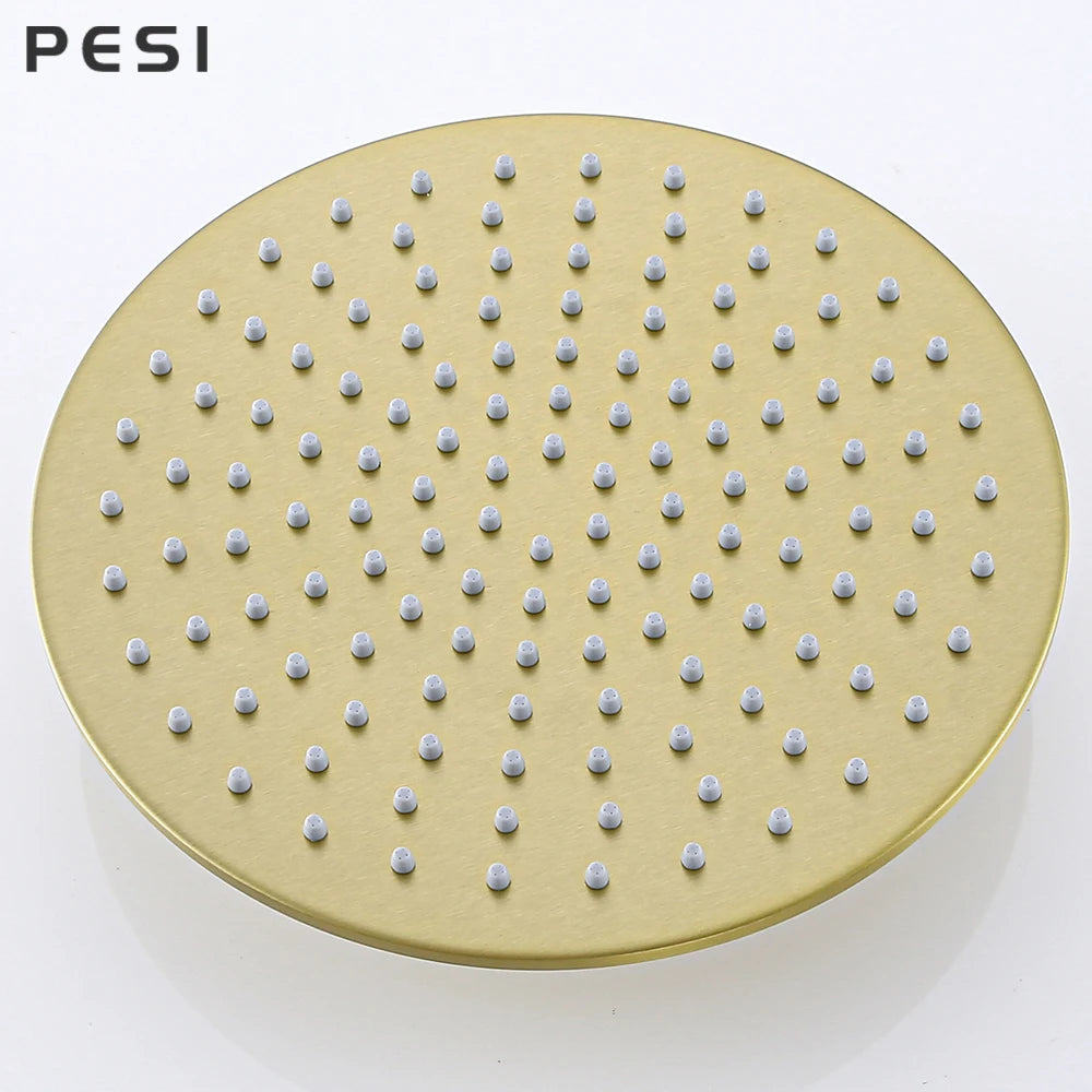 Stainless Steel Shower Head 10 Inch Magic Rainfall Bath Head Ceiling Wall Mounted Bathroom Accessories Water Save For Shower