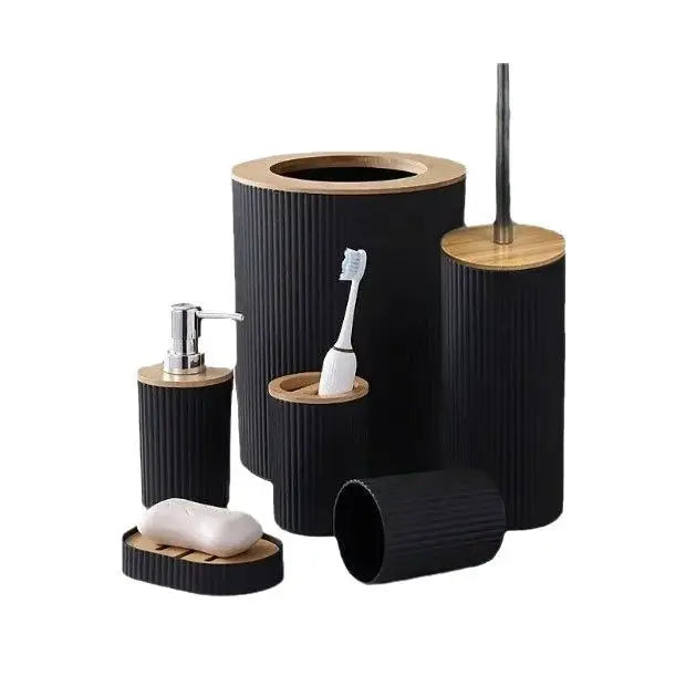 1 Piece Bathroom Accessories Set 6 Piece Bathroom Accessories Set With Paper Basket Houserack Gift Bath Set For Bathroom Decor