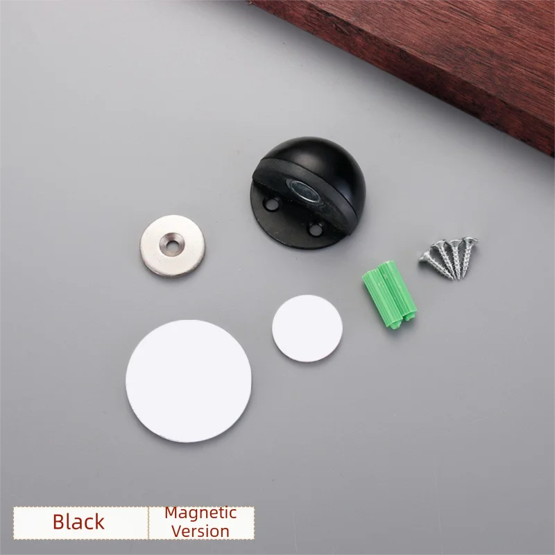 New No-Drill Magnetic Door Stopper - Silicone Anti-Collision Buffer for Glass & Bedroom Doors, Windproof Floor Mount