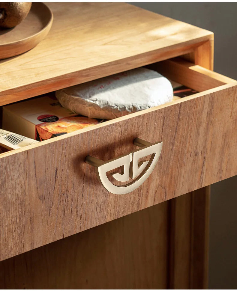 New Chinese Wardrobe Door Handle Golden Cabinet Door Pulls Drawer Shoe Wine Cabinet Handles Long Opposite Furniture Hardware