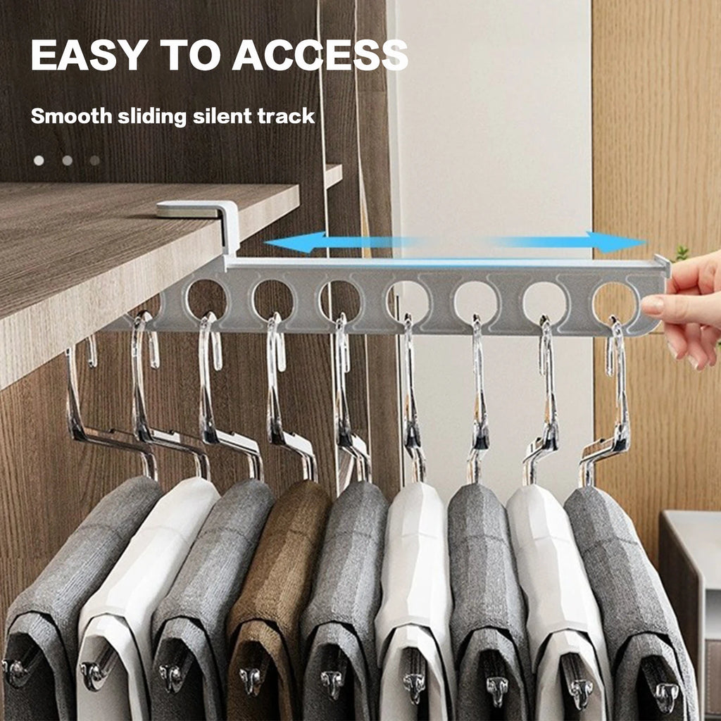 Retractable Closet Pull Out Rod Heavy Duty Closet Valet Rod Suitable for Wardrobes and Storage Areas