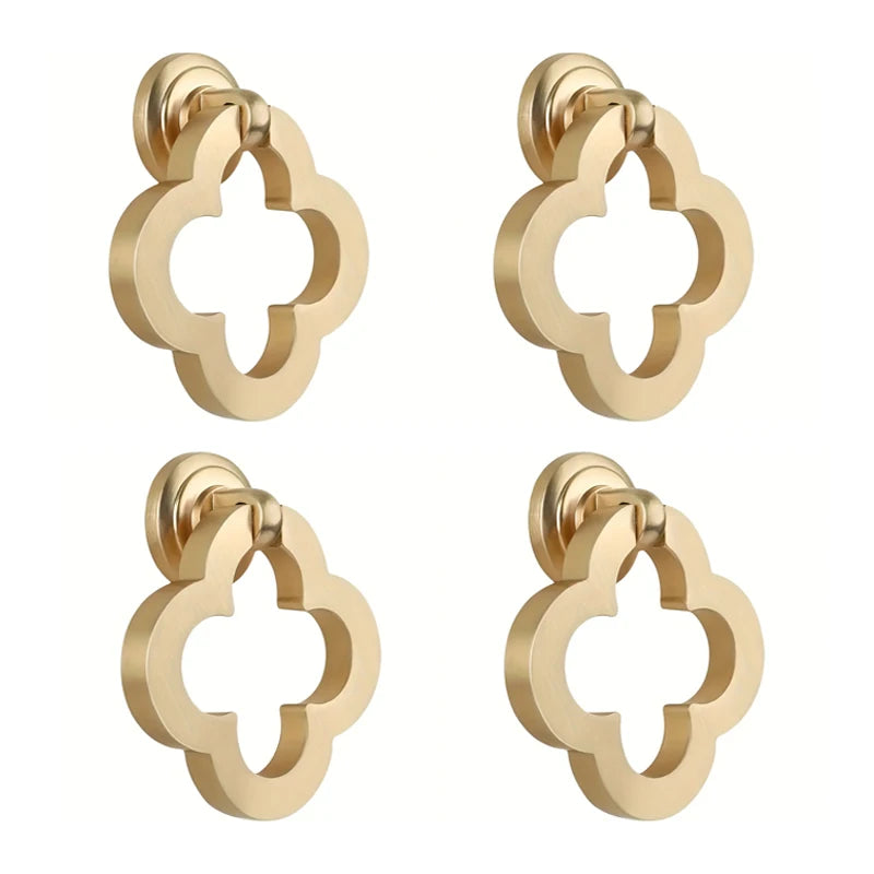 4pcs Cabinet Knobs Drawer Knobs Zinc Alloy Drawer Pulls Vanity Knobs With Screws Modern Style Decorative Handles for Doors