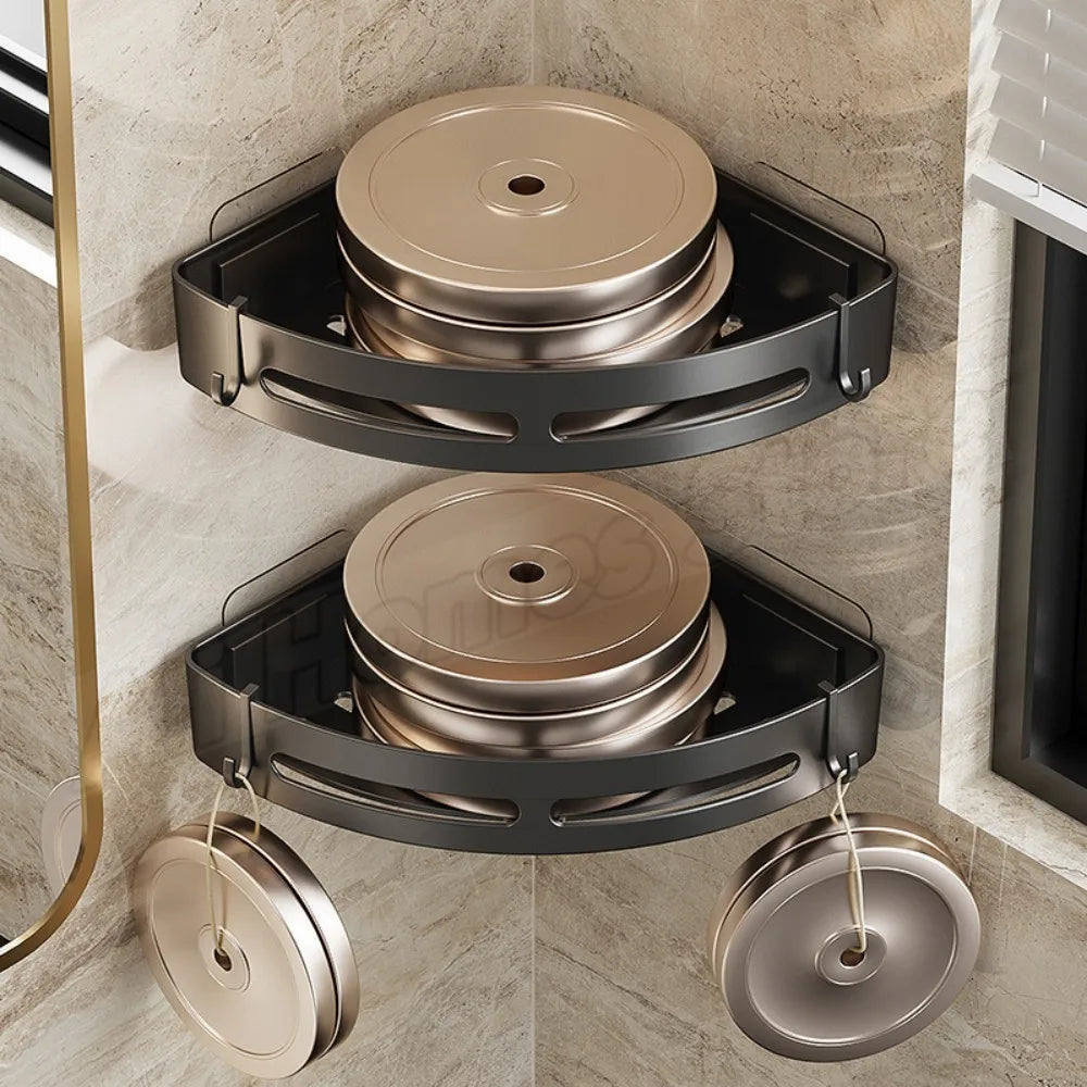 3/2/1PCS No Punching Required Bathroom Shampoo Holder Shower Caddy Shelves Storage Shelf Towel Holder Shelves For Bathroom