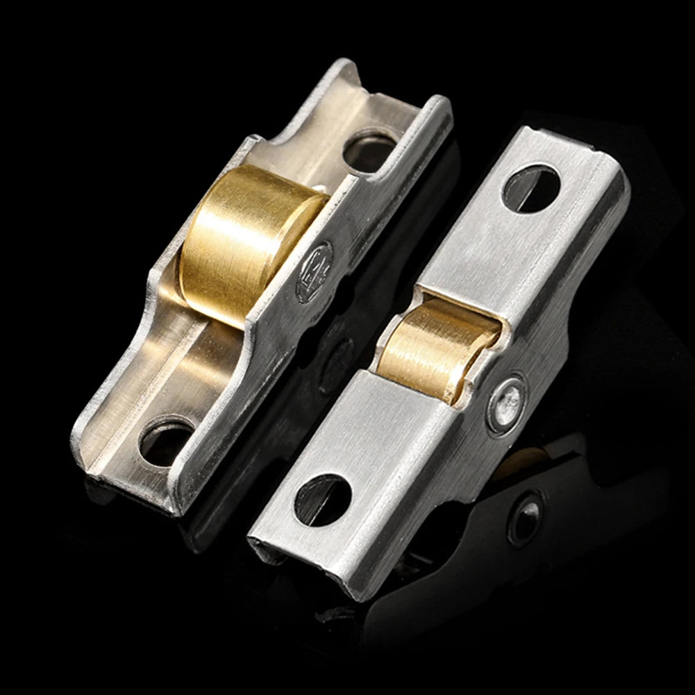 4Pcs Stainless Steel Sash Pulley Sliding Door Roller  Runner Wheel Track Pulley  Furniture Door Hardware Mute Wheel