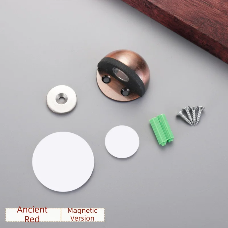 New No-Drill Magnetic Door Stopper - Silicone Anti-Collision Buffer for Glass & Bedroom Doors, Windproof Floor Mount