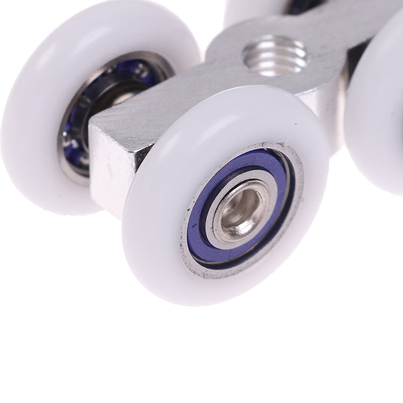 1Pair Sliding Door Rollers 4 Wheels Hanging Home Door Accessories Hardware