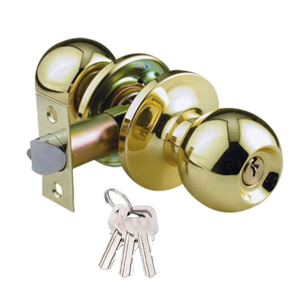 Universal Door Handle Knobs  Bedroom Living Room Lock Bathroom Entrance Locks Accessories with Keys Door Lock