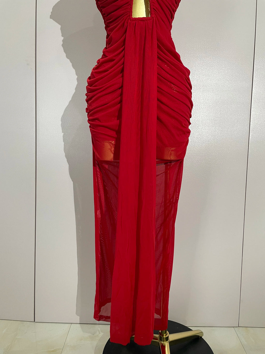 Women Sexy Sleeveless O-Neck Hollow Out Mesh Bodycon Long Dress Fashion Show Celebrate Celebrity Evening Birthday Party Dress