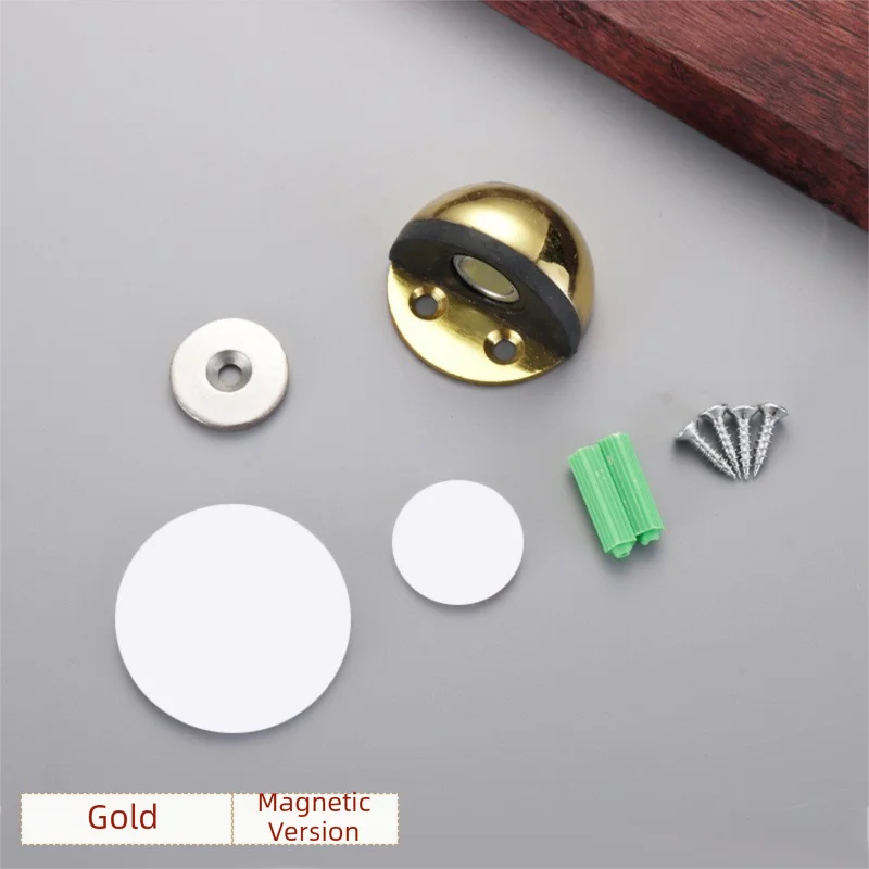 New No-Drill Magnetic Door Stopper - Silicone Anti-Collision Buffer for Glass & Bedroom Doors, Windproof Floor Mount